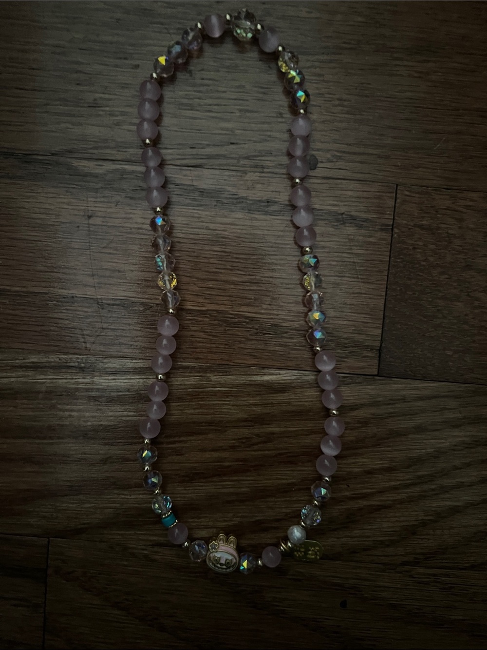 Labubu stretchy necklace